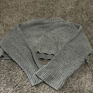 Urban Outfitters Gray Textured Shrug Sweater
